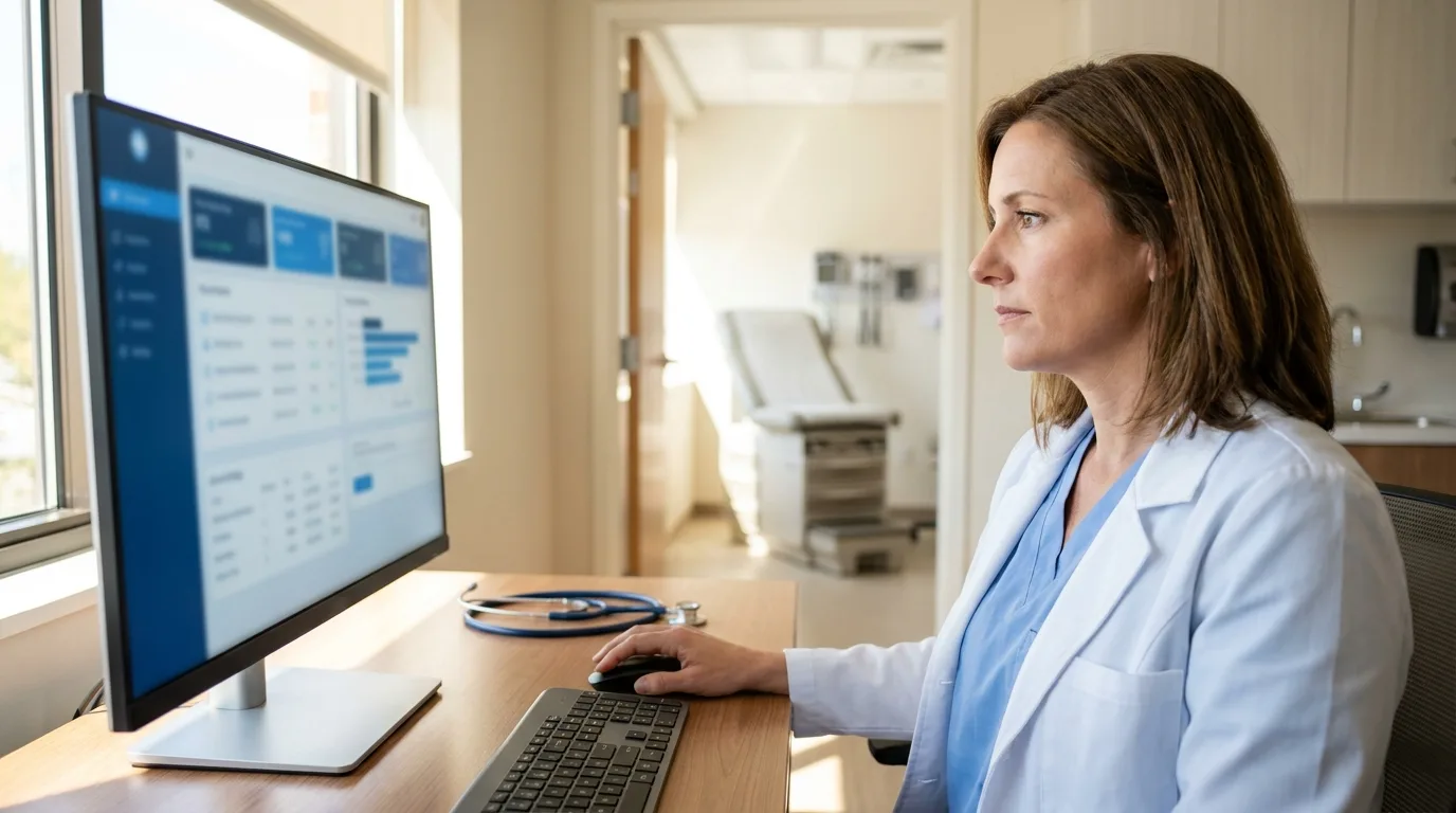 HIPAA-compliant ePHI handling at a medical practice workstation with Petronella encryption
